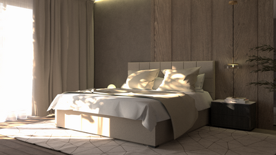 Bed met opbergruimte